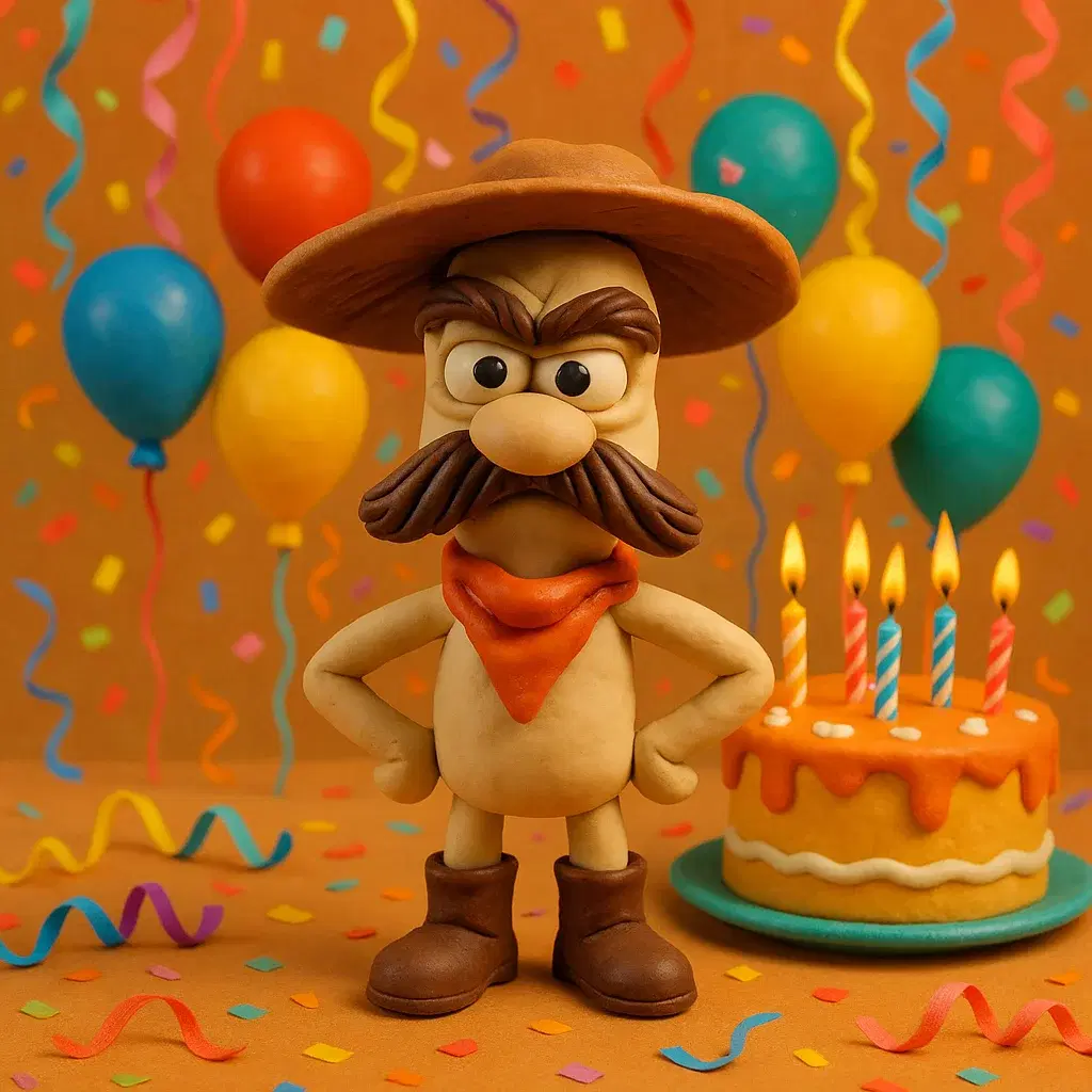 Sam at a birthday party